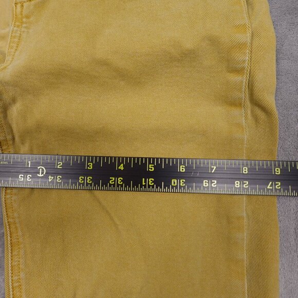 Paige jeans Colette Crop Flare women's 29 mustard gold - Picture 7 of 11